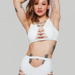 Creatures Of XIX The Valley Top - Ribbed White