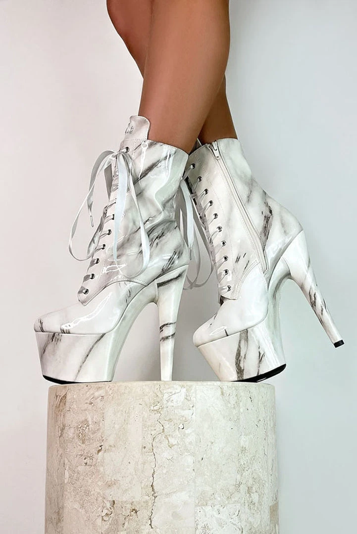 Shoes Hella Heels Renaissance 7inch Boots - Faith 2 Shoes Hella Heels Renaissance 7inch Boots - Faith