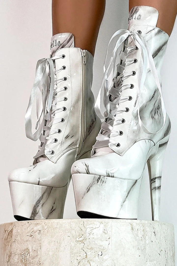 Shoes Hella Heels Renaissance 7inch Boots - Faith 5 Shoes Hella Heels Renaissance 7inch Boots - Faith