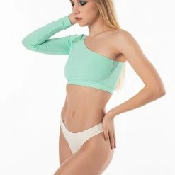 All Pole Wear Shark Polewear One Reversible Top - Mint 16 All Pole Wear Shark Polewear One Reversible Top - Mint