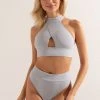 Shark Polewear Tanna Top - Light Grey All Pole Wear