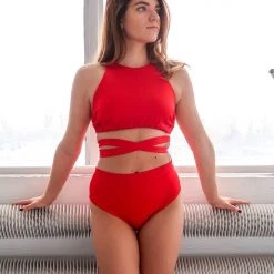 REV ACTIV Second Skin Top - Red All Pole Wear