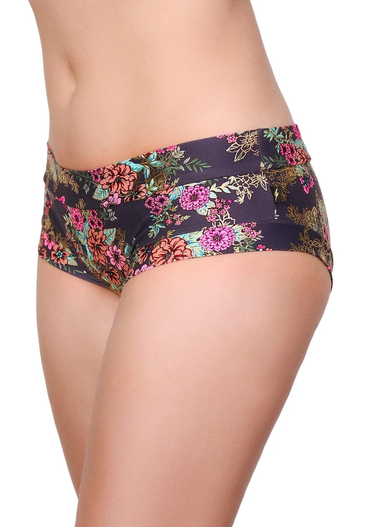 Cleo The Hurricane Gunmetal Garden Hot Pants 2 Cleo The Hurricane Gunmetal Garden Hot Pants