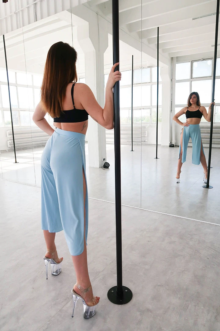 REV ACTIV Sensual Flow Pants (with Leg Slit) - Baby Blue 5 REV ACTIV Sensual Flow Pants (with Leg Slit) - Baby Blue