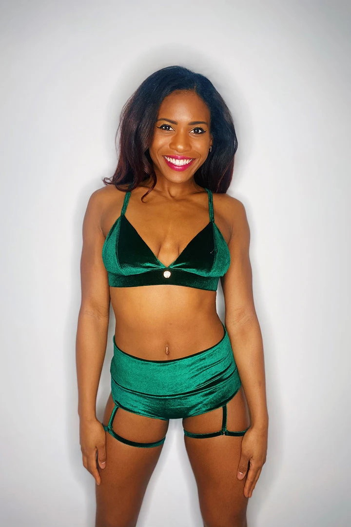 Shimmy & Sparkle Rio Top - Emerald Green 1 Shimmy & Sparkle Rio Top - Emerald Green