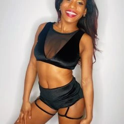 Shimmy & Sparkle New York Pin Up Shorts - Black