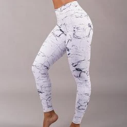 All Pole Wear Off The Pole Iconic Leggings - White Marble