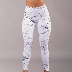 All Pole Wear Off The Pole Iconic Leggings - White Marble