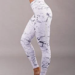 All Pole Wear Off The Pole Iconic Leggings - White Marble