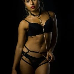 Accessories Rolling Choker Harness - Black