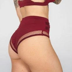 Tatiana Activewear Isla Shorts - Burgundy