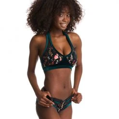 Bandurska Kamala Top - Floral Green