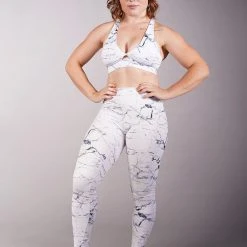 All Pole Wear Off The Pole Iconic Leggings - White Marble