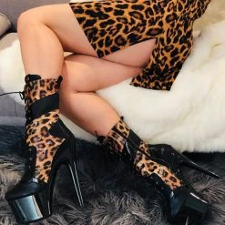 Shoes Hella Heels EmpireKicks 7inch Boots - Black