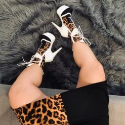 Hella Heels EmpireKicks 7inch Boots - White Shoes