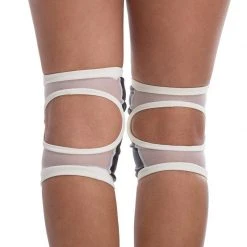 Accessories Poledancerka Grippy Kneepads - Ivory White