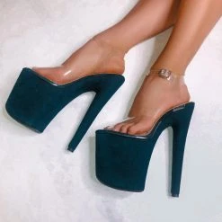 Shoes Hella Heels Classic Faux Suede 8inch Stilettos - Leonie 12 Shoes Hella Heels Classic Faux Suede 8inch Stilettos - Leonie