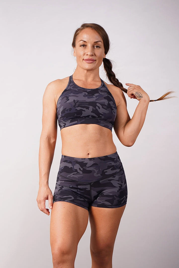 Off The Pole Lifestyle Sports Bra - Black Camouflage 5 Off The Pole Lifestyle Sports Bra - Black Camouflage