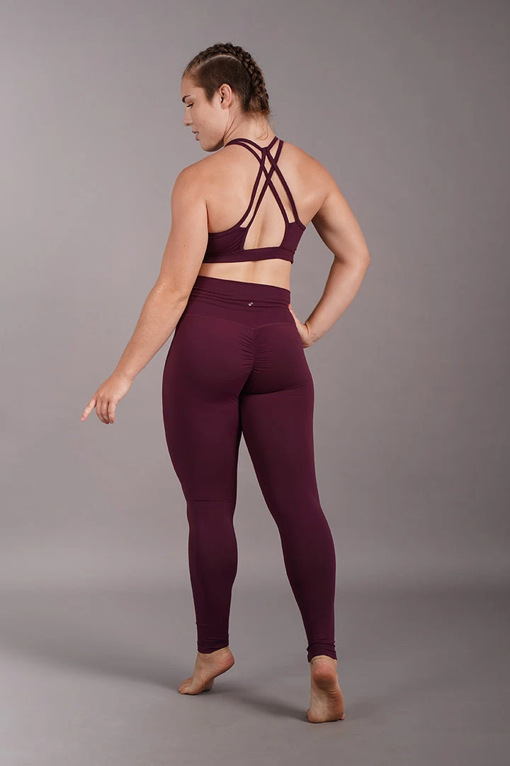 Off The Pole Scrunch Butt Leggings - Burgundy 1 Off The Pole Scrunch Butt Leggings - Burgundy