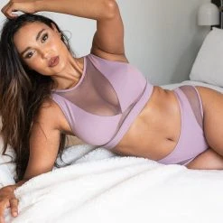 All Pole Wear Lunalae Midnight Low Waisted Bottoms - Recycled Mauve