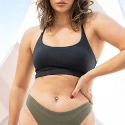 All Pole Wear Lunalae Basic Low Waist Shorts - Recycled Khaki