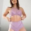 Lunalae Ella Mesh Top - Recycled Mauve