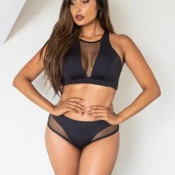 Lunalae Midnight Low Waisted Bottoms - Recycled Black 7 Lunalae Midnight Low Waisted Bottoms - Recycled Black