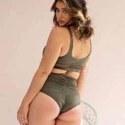 Lunalae Dahlia Bottoms - Recycled Khaki All Pole Wear