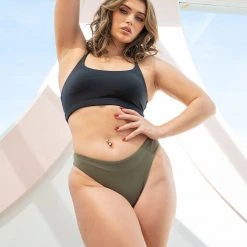 All Pole Wear Lunalae Basic Low Waist Shorts - Recycled Khaki