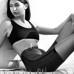 Hamade Activewear Mesh Side Cycling Shorts - Black