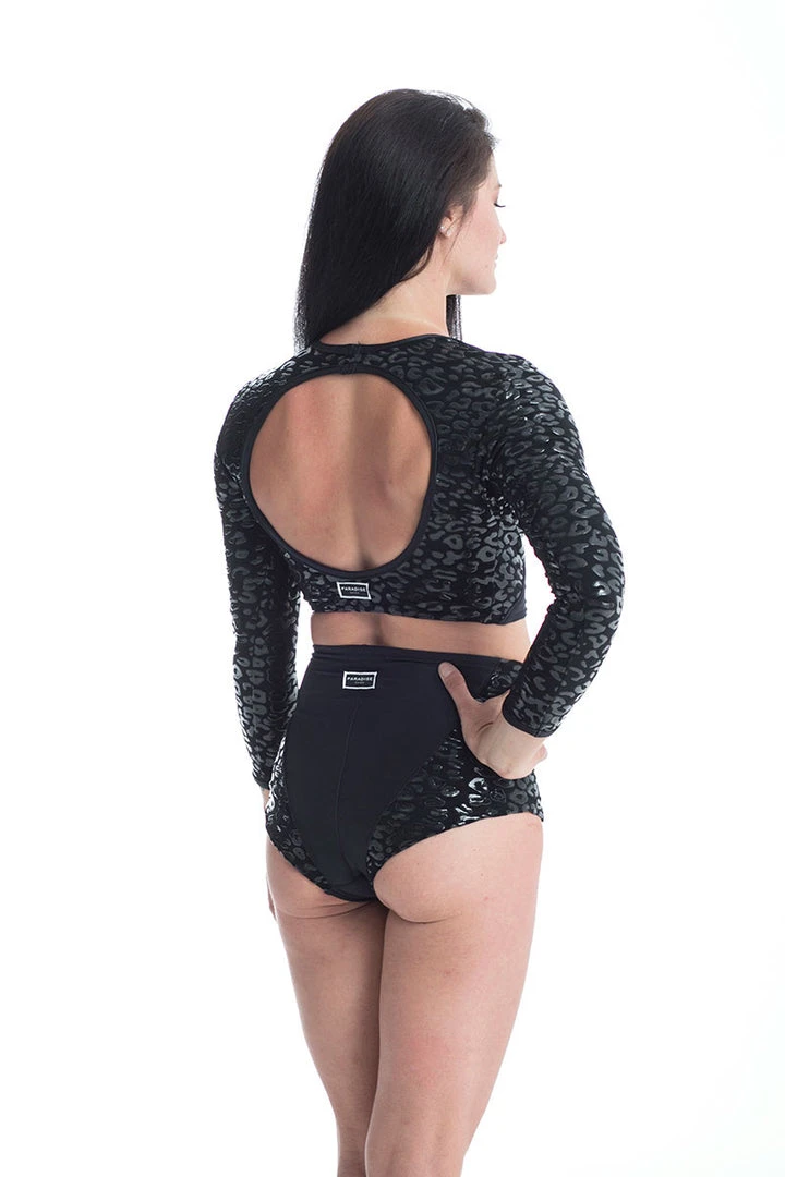 Paradise Chick Superhero Ultra Grip Shorts - Black Leopard 5 Paradise Chick Superhero Ultra Grip Shorts - Black Leopard