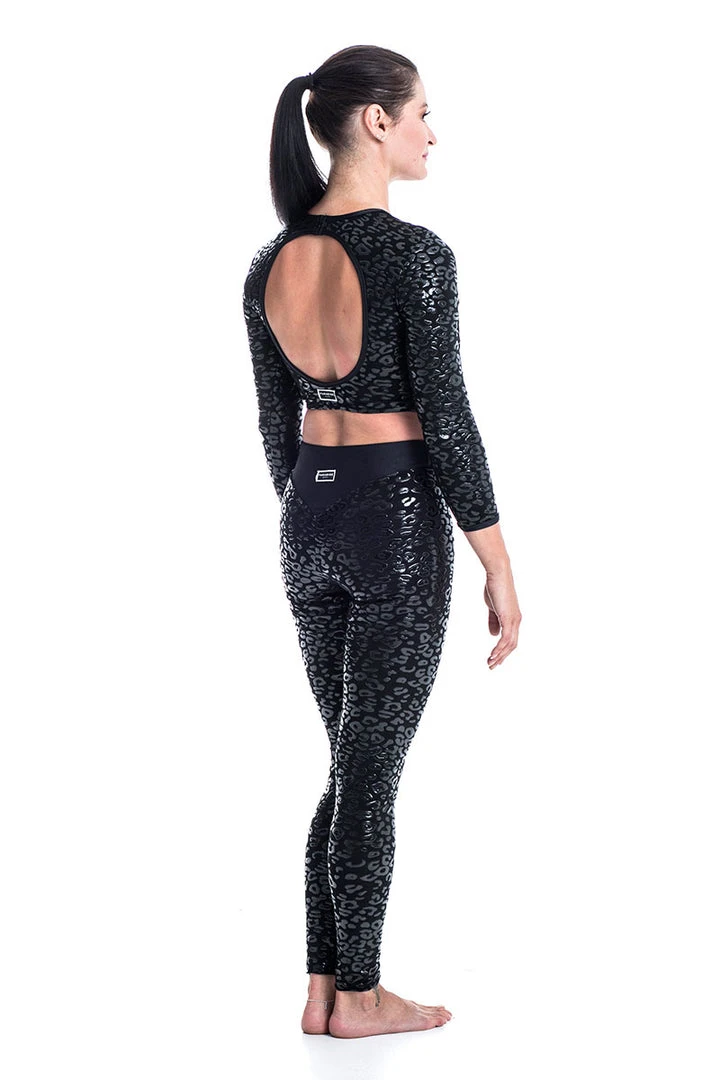 Paradise Chick Superhero Series Ultra Grip Leggings - Black Leopard 2 Paradise Chick Superhero Series Ultra Grip Leggings - Black Leopard