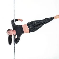 Paradise Chick Superhero Series Ultra Grip Crop Top - Black Leopard Back In Stock