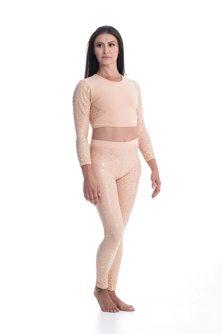 Paradise Chick Superhero Series Ultra Grip Leggings - Beige Leopard 4 Paradise Chick Superhero Series Ultra Grip Leggings - Beige Leopard