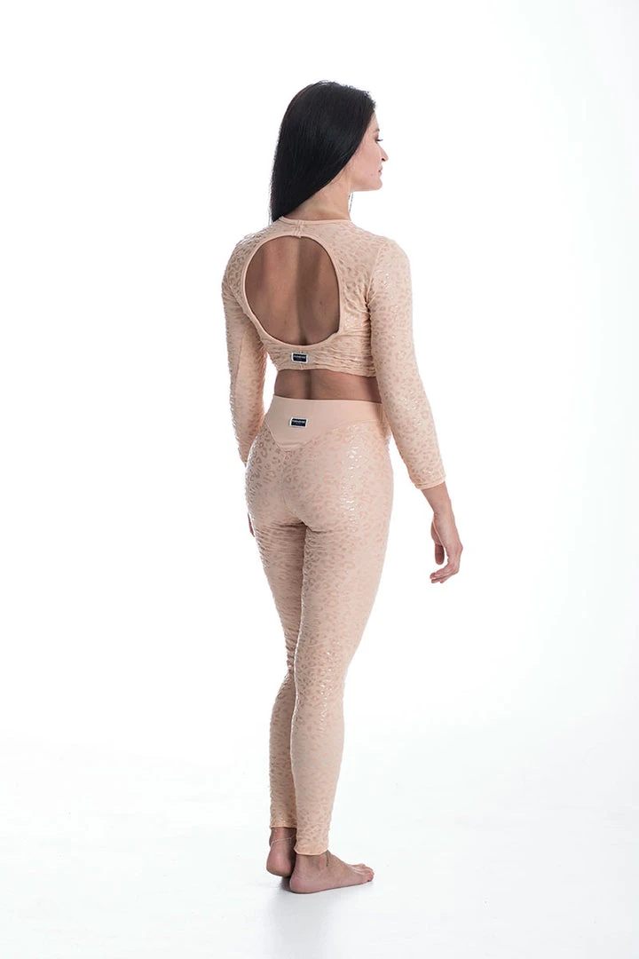 Paradise Chick Superhero Series Ultra Grip Leggings - Beige Leopard 3 Paradise Chick Superhero Series Ultra Grip Leggings - Beige Leopard