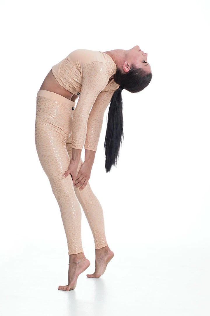 Paradise Chick Superhero Series Ultra Grip Leggings - Beige Leopard 7 Paradise Chick Superhero Series Ultra Grip Leggings - Beige Leopard