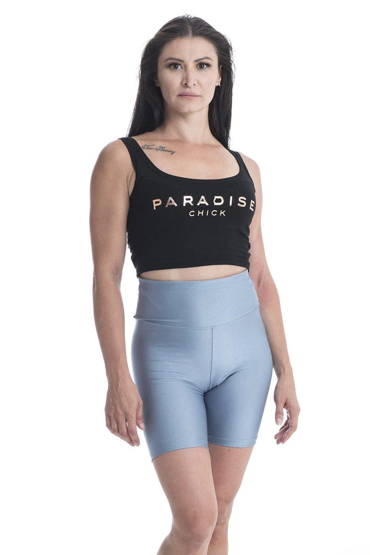 Paradise Chick Biker Shorts - Steel Blue 4 Paradise Chick Biker Shorts - Steel Blue