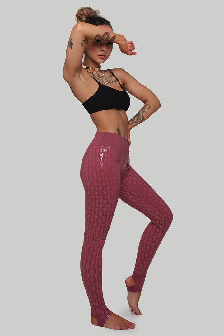 Creatures Of XIX Gecko Grip Leggings - Mauve 4 Creatures Of XIX Gecko Grip Leggings - Mauve