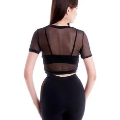 Hamade Activewear Mesh Side Cycling Shorts - Black