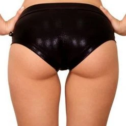 Cleo The Hurricane Hot Pants - Metallic Black All Pole Wear
