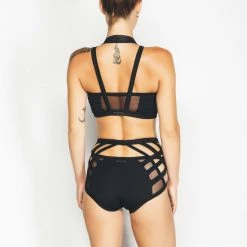 All Pole Wear MilaKrasna Bisera Bottoms - Black