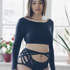 All Pole Wear MilaKrasna Bisera Bottoms - Black