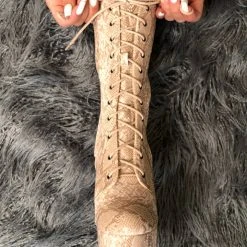 Shoes Hella Heels Milksnake Boots - 7inch