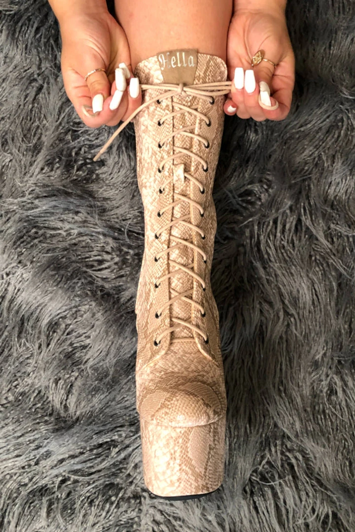 Shoes Hella Heels Milksnake Boots - 7inch 2 Shoes Hella Heels Milksnake Boots - 7inch