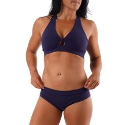 Off The Pole Keyhole Sports Bra - Navy Blue All Pole Wear