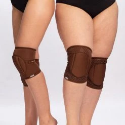 Queen Accessories Queen Grippy Kneepads - Cacao Plus Size Pole Wear