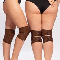 Queen Accessories Queen Kneepads - Cacao Plus Size Pole Wear 10 Queen Accessories Queen Kneepads - Cacao Plus Size Pole Wear