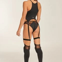 Accessories Paradise Chick Polecious Kneepad Socks - Black