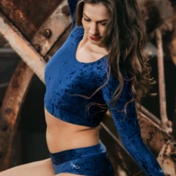 Dragonfly Pavi Crop Top - Velvet Blue 7 Dragonfly Pavi Crop Top - Velvet Blue