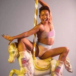 Rolling Calf High Socks - Pony Striped Accessories